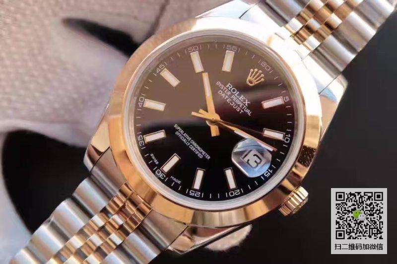 rolex 劳力士 datejust日志型ii系列126303 18k包金表