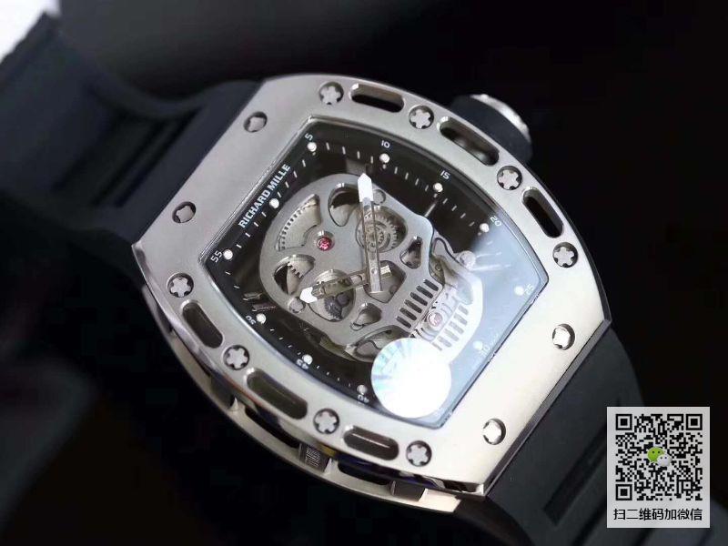 Z厂一比一精仿理查德．米勒RM052镂空骷髅头腕表关于手表价格_多少钱_报价-实名表业高仿手表商城