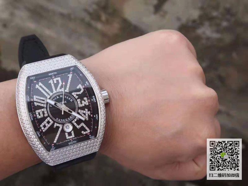 法兰克穆勒 franck muller vanguard yachting v45 18k金 (diamond)