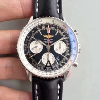 【百年灵AB012012/BB01/435X/A20BA.1】JF厂一比一高仿百年灵Breitling navitimer 01，航空计时01腕表 AB012012/BB01/435X/A20BA.1，男士多功能自动机械手表价格_多少钱_报价-实名表业高仿手表商城