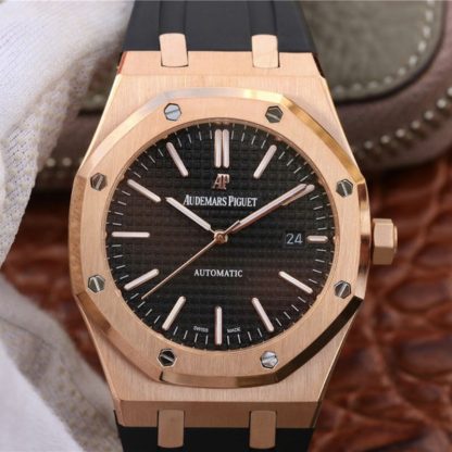 【爱彼15400OR.OO.D002CR.01】JF厂一比一高仿爱彼-Audemars Piguet 皇家橡树系列15400OR.OO.D002CR.01腕表 黑面 男士机械手表价格_多少钱_报价-实名表业高仿手表商城