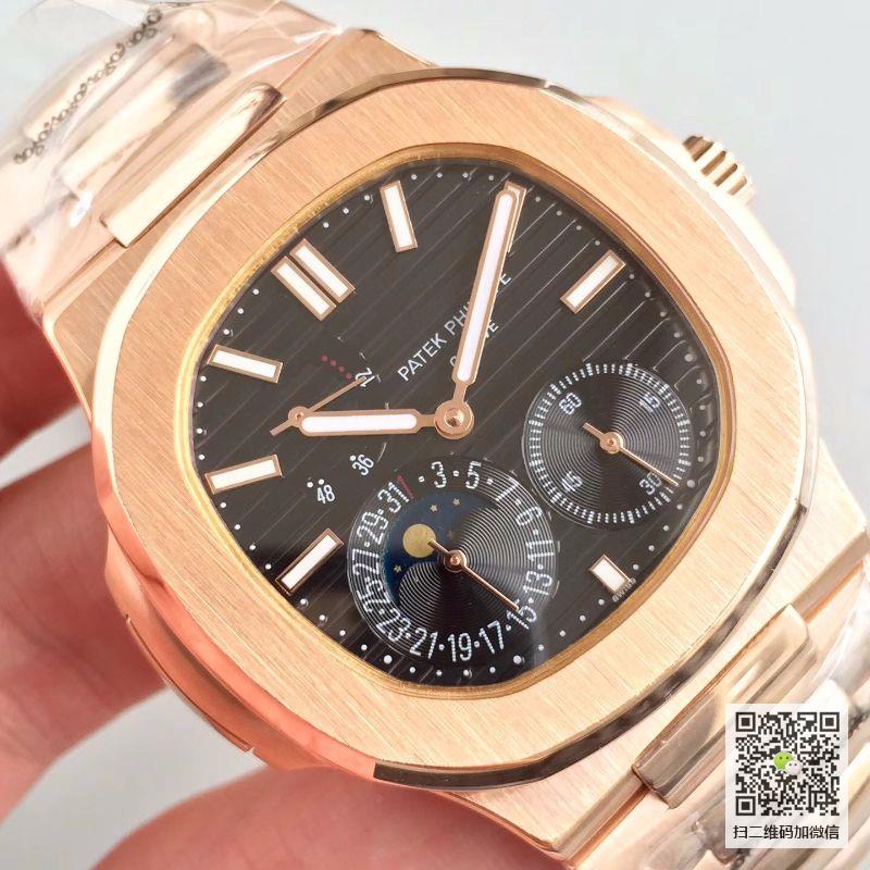 【百达翡丽5712R-001】一比一精仿百达翡丽PATEK PHILIPPE Nautilus系列5712R-001 自动上链机械运动男表价格_多少钱_报价-实名表业高仿手表商城