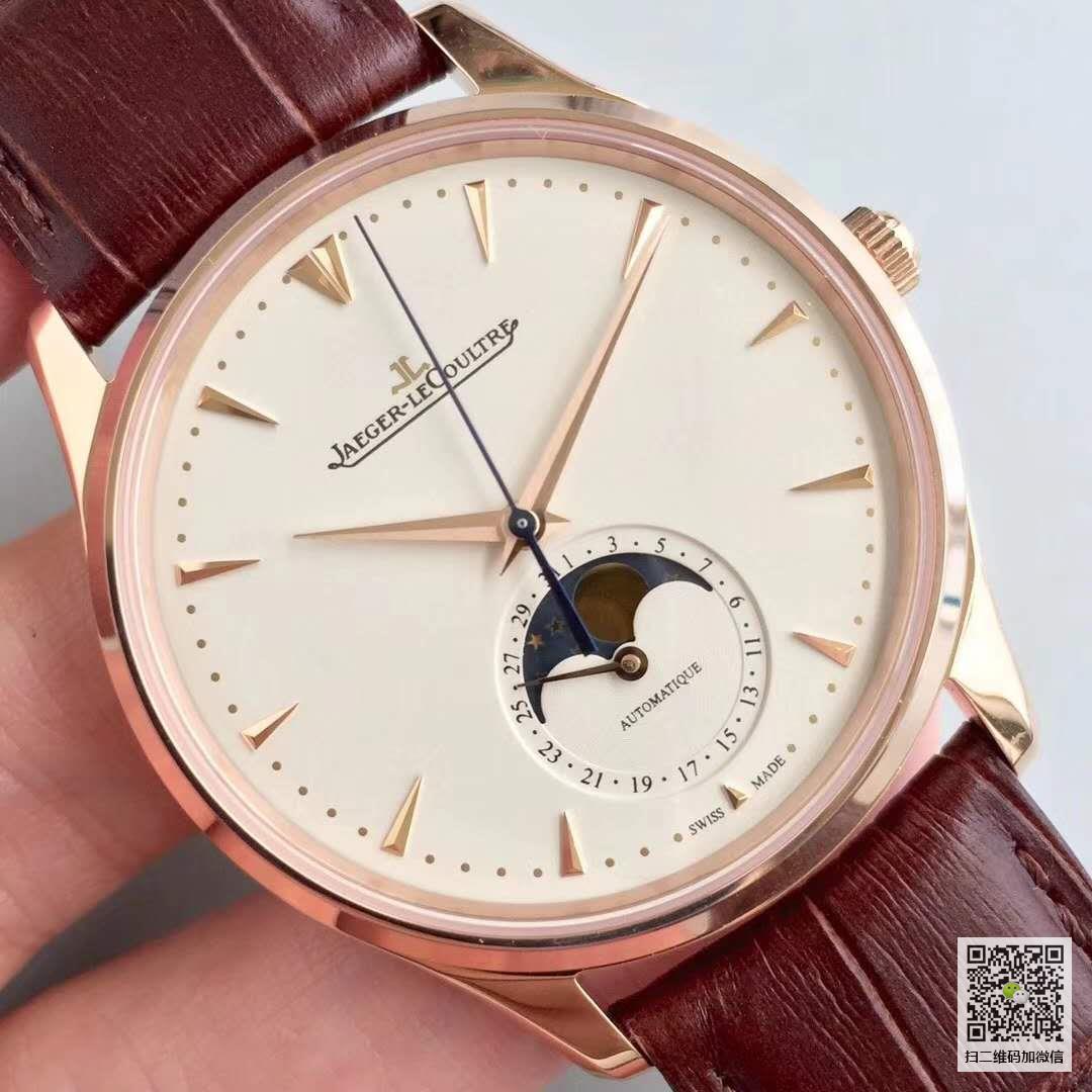 【积家Q1362520】ZF厂一比精仿积家Master Chronograph计时大师系列(Q1362520)，18K玫瑰金，真日月星辰，全自动机械男士手表价格_多少钱_报价-实名表业高仿手表商城