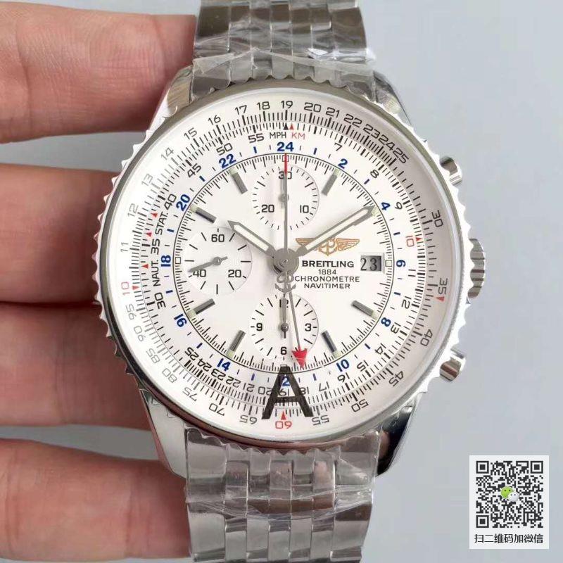 【百年灵A2432212|G571】JF厂一比一高仿百年灵Breitling navitimer 01 航空计时01腕表 A2432212|G571,白面,男士多功能自动机械手表价格_多少钱_报价-实名表业高仿手表商城