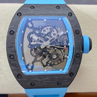 BBR厂理查德·米勒RM-055蓝色橡胶,复刻理查德·米勒RM-055蓝色橡胶表带男表价格_多少钱_报价-实名表业高仿手表商城
