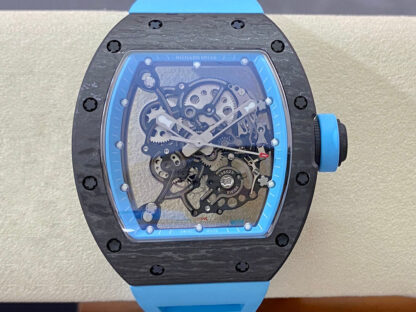 BBR厂理查德·米勒RM-055蓝色橡胶,复刻理查德·米勒RM-055蓝色橡胶表带男表价格_多少钱_报价-实名表业高仿手表商城