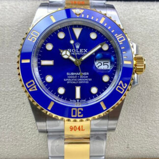 VS厂劳力士M126613LB-0002,复刻劳力士潜航者型系列M126613LB-0002 41MM间金蓝水鬼男表价格_多少钱_报价-实名表业高仿手表商城