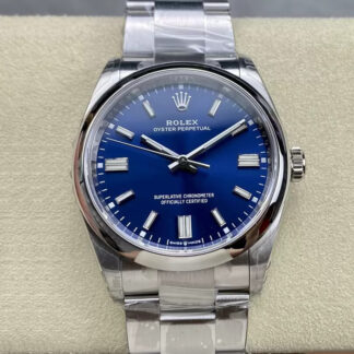 VS厂劳力士M126000-0003,复刻劳力士蚝式恒动型36MM M126000-0003精钢蓝盘男表价格_多少钱_报价-实名表业高仿手表商城