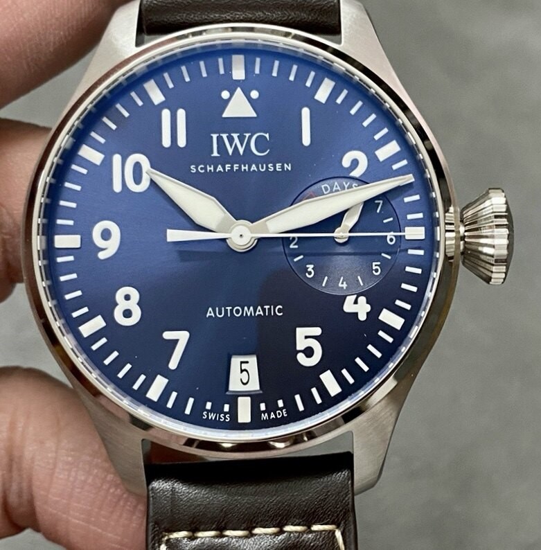 Zf Iwc Pilots Watch Series Iw500916 Blue Dial — Replica - photo 1