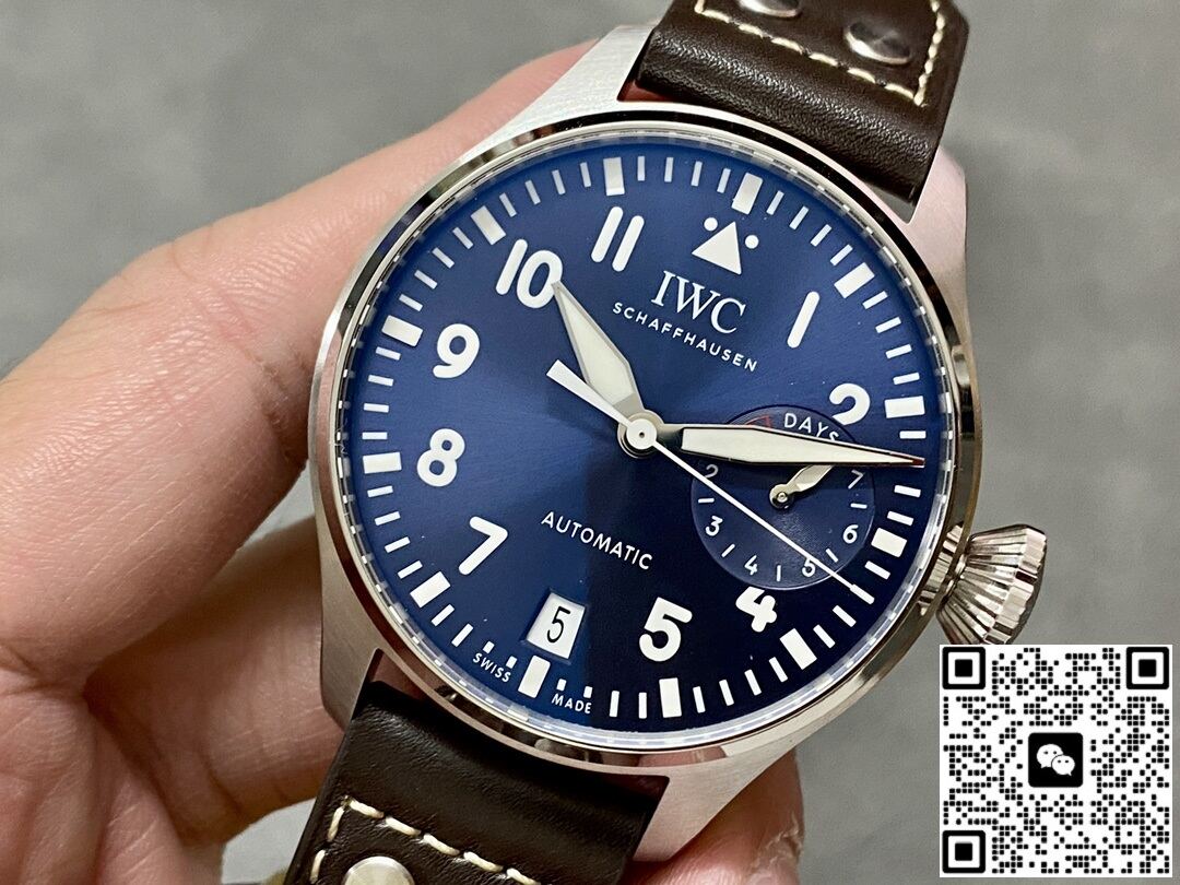 Zf Iwc Pilots Watch Series Iw500916 Blue Dial — Replica - photo 5