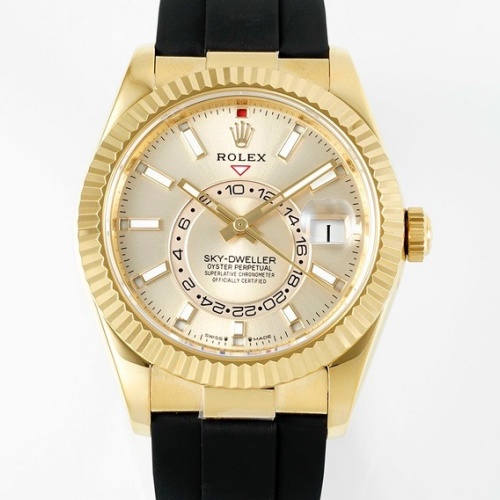 Zf Factory V2 Rolex Sky Dweller M326238 0007 Gold Dial — Replica - photo 1