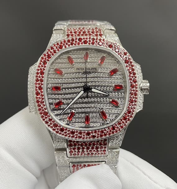 Gr Factory Patek Philippe Sport Elegance 7118 1452G 001 Full Diamond — Replica - photo 1