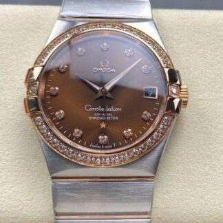 M Factory Omega Constellation 123 25 38 21 63 001 Gold Strap — Replica