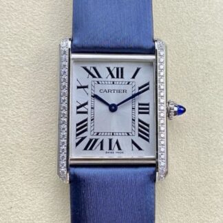 F1 Factory Cartier Tank W4Ta0017 Blue Strap — Replica