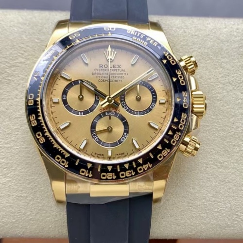 Clean Factory Rolex Cosmic Chronograph Daytona M126518Ln 0010 Rubber Strap — Replica - photo 1