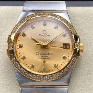 M Factory Omega Constellation 123 25 38 21 58 001 Diamond Dial — Replica