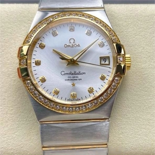 M Factory Omega Constellation 123 25 38 21 52 001 Transparent Case Back — Replica - photo 1