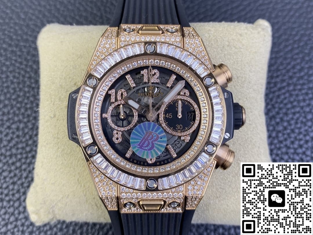 Bbf Hublot Big Bang 411 Ox 1180 Rx 0904 With Diamond Bezel — Replica - photo 2