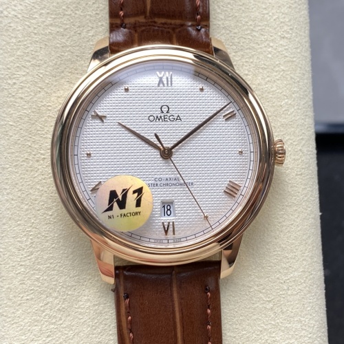 N1 Factory Omega De Ville 434 53 40 20 02 001 Rose Gold Case — Replica - photo 1