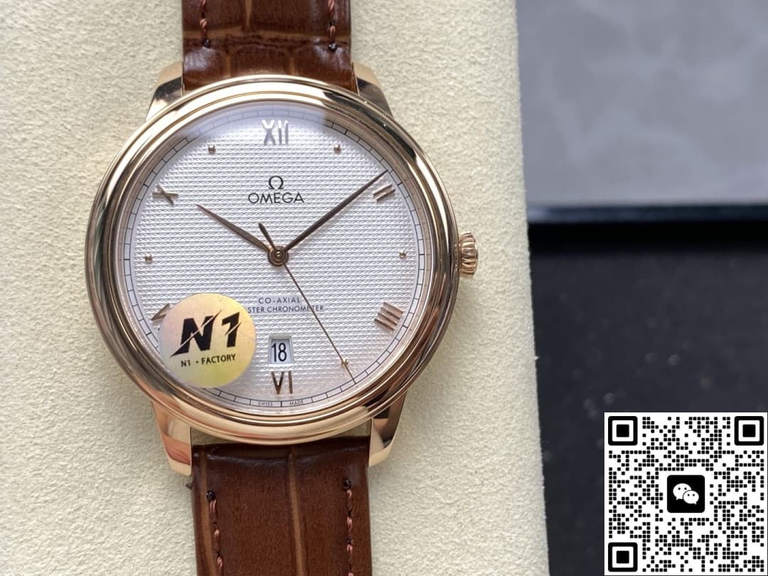 N1 Factory Omega De Ville 434 53 40 20 02 001 Rose Gold Case — Replica - photo 2