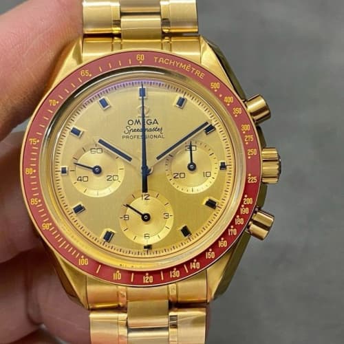 Om Factory Omega Speedmaster 310 60 42 50 99 001 Gold Strap — Replica - photo 1