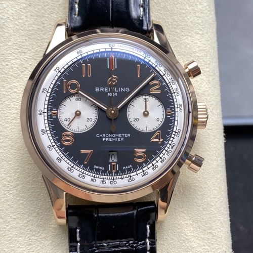 Bls Factory Breitling Premier Ab0118A21B1X1 Leather Strap — Replica - photo 1