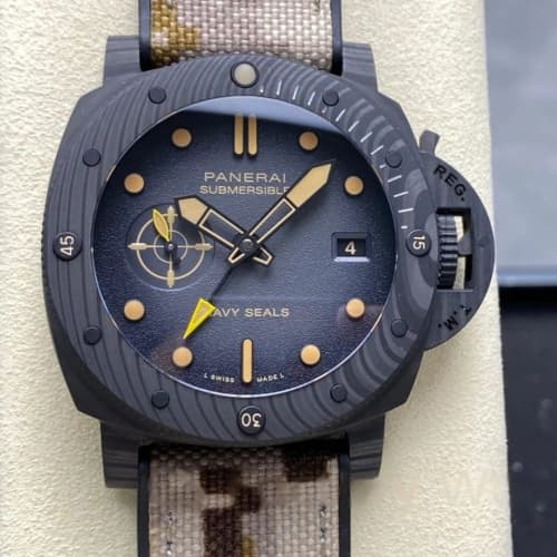 Vs Panerai Submersible Pam01513 Black Grey Dial — Replica - photo 1