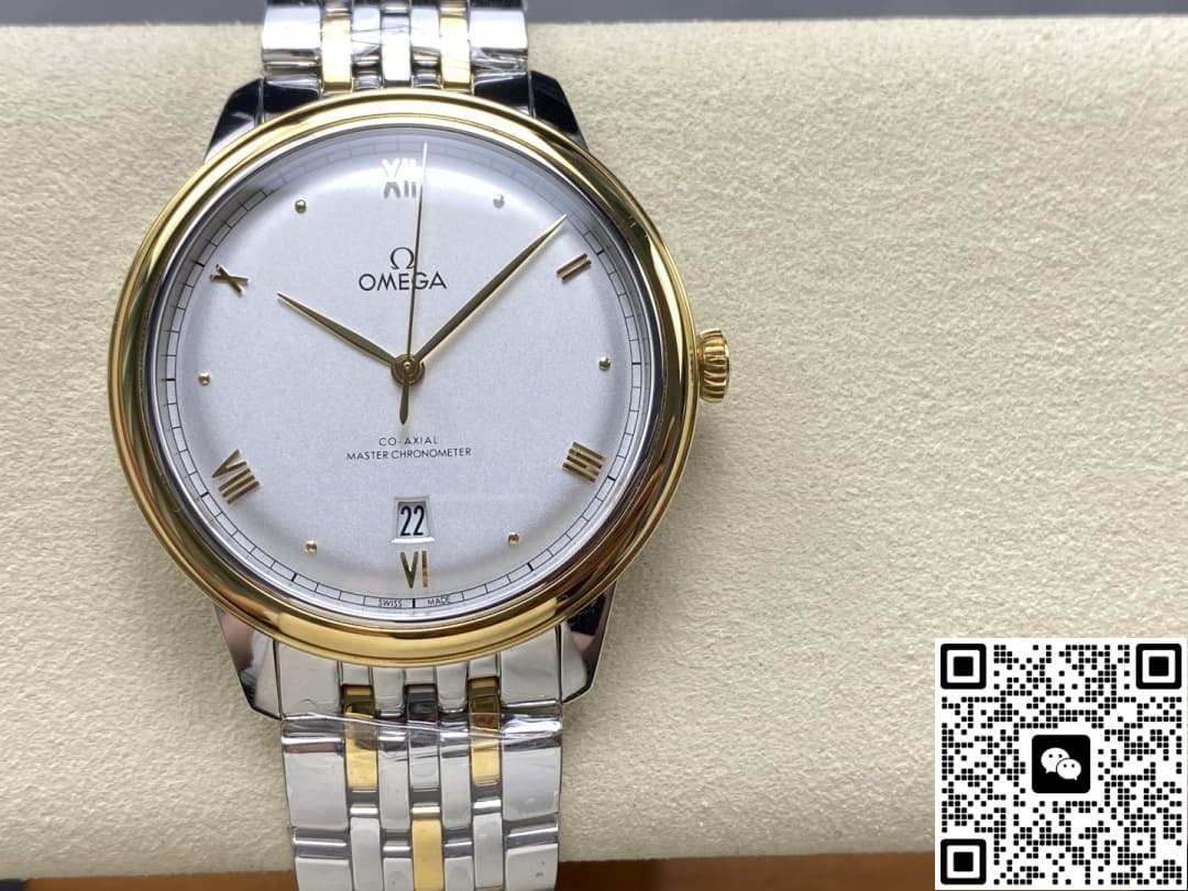 N1 Factory Omega De Ville 424 20 40 20 02 005 White Dial — Replica - photo 2