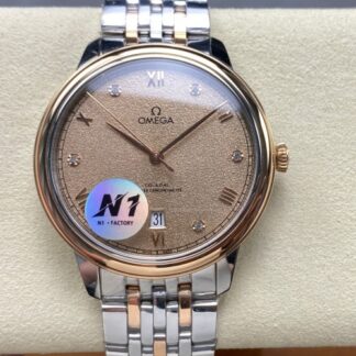 N1 Factory Omega De Ville 424 20 40 20 08 002 Gold Bezel — Replica