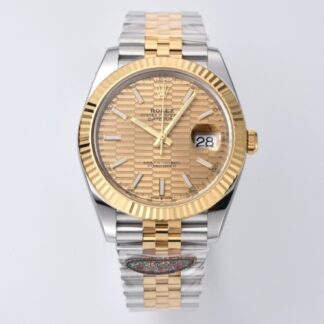 Clean Factory Rolex Datejust M126333 0022 Gold Dial — Replica