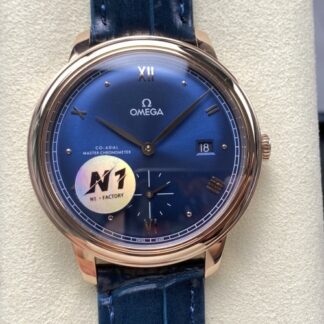 N1 Factory Omega De Ville 434 53 41 20 03 001 Crocodile Leather Strap — Replica