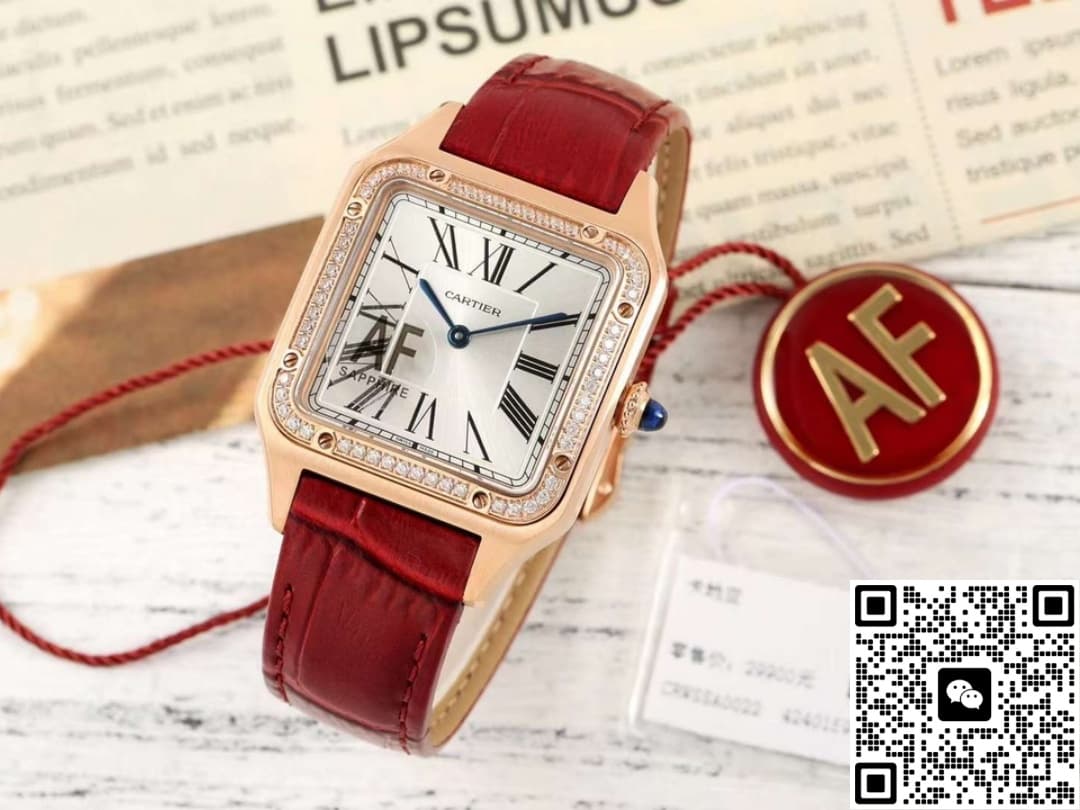 Af Factory Cartier Santos Wjsa0018 Diamond Bezel — Replica - photo 2