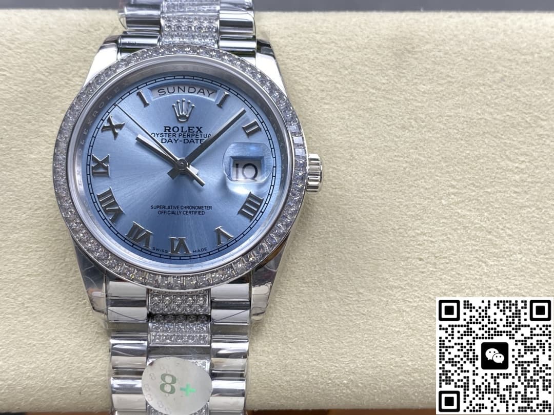 8 Factory Rolex Day Date M118346 0044 Blue Dial — Replica - photo 2