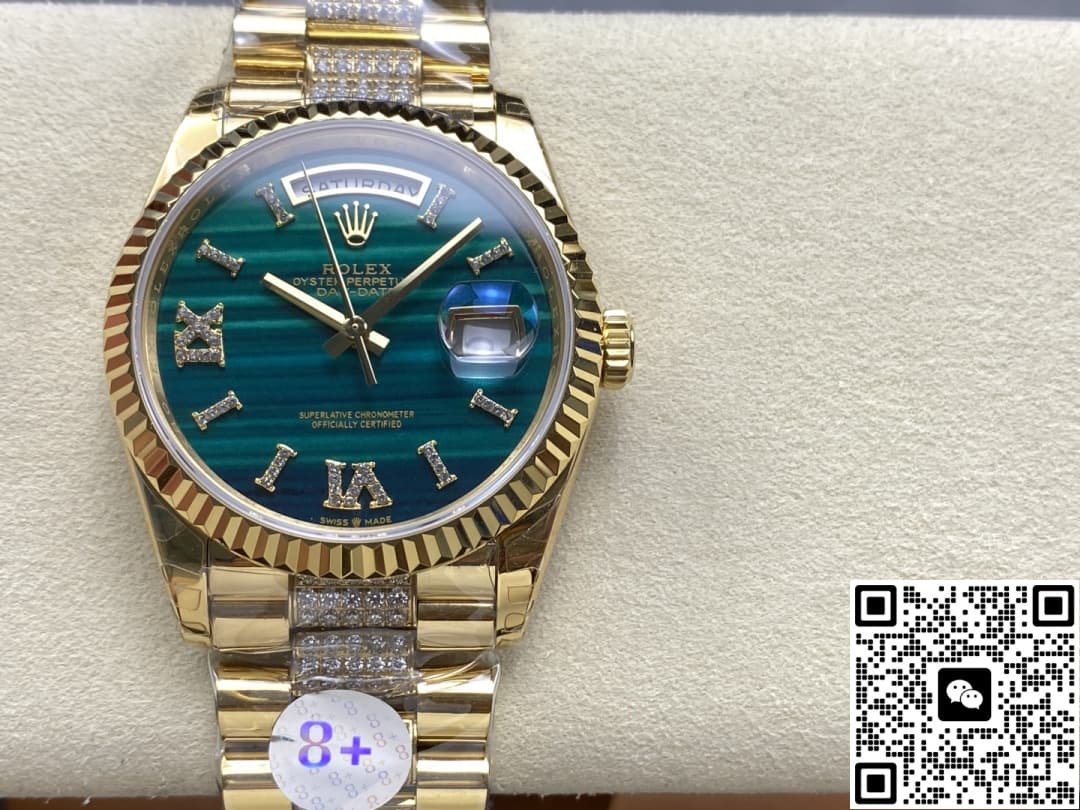 8 Factory Rolex Day Date 128238 0048 Malachite Dial — Replica - photo 2