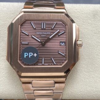 PP+厂百达翡丽7128-1R-001,复刻百达翡丽CUBITUS 7128-1R-001棕色表盘男表价格_多少钱_报价-实名表业高仿手表商城