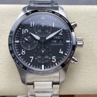 Bls Factory Iwc Pilots Watch Iw388304 Black Dial — Replica