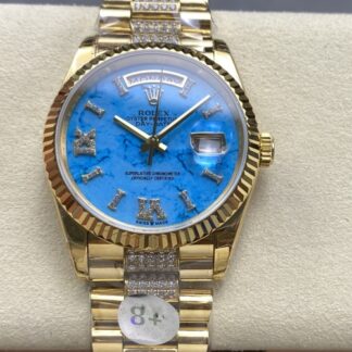 8 Factory Rolex Day Date M128238 0072 Diamond Strap — Replica