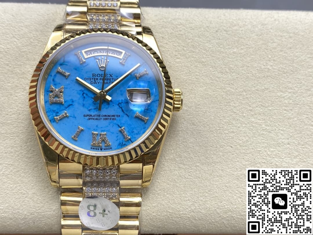 8 Factory Rolex Day Date M128238 0072 Diamond Strap — Replica - photo 2