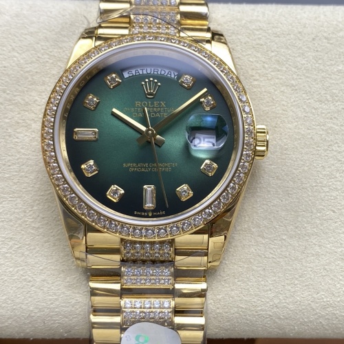 8 Factory Rolex Day Date M128348Rbr 0036 Screw In Crown — Replica - photo 1