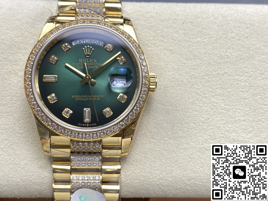 8 Factory Rolex Day Date M128348Rbr 0036 Screw In Crown — Replica - photo 2