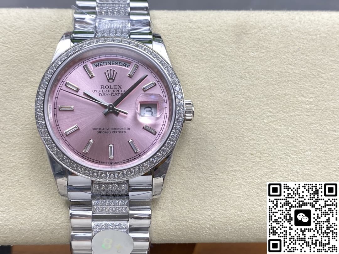 8 Factory Rolex Day Date M128349Rbr 0054 Diamond Strap — Replica - photo 2