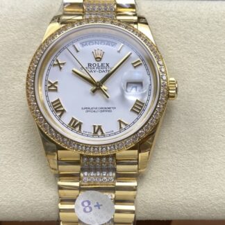 8 Factory Rolex Day Date M128348Rbr 0043 Diamond Strap — Replica