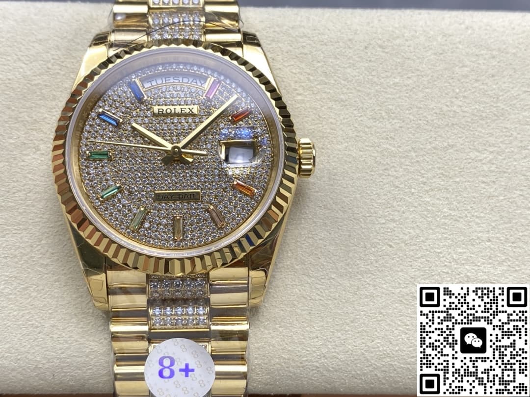 8 Factory Rolex Day Date Model M128238 0052 Diamond Dial — Replica - photo 2