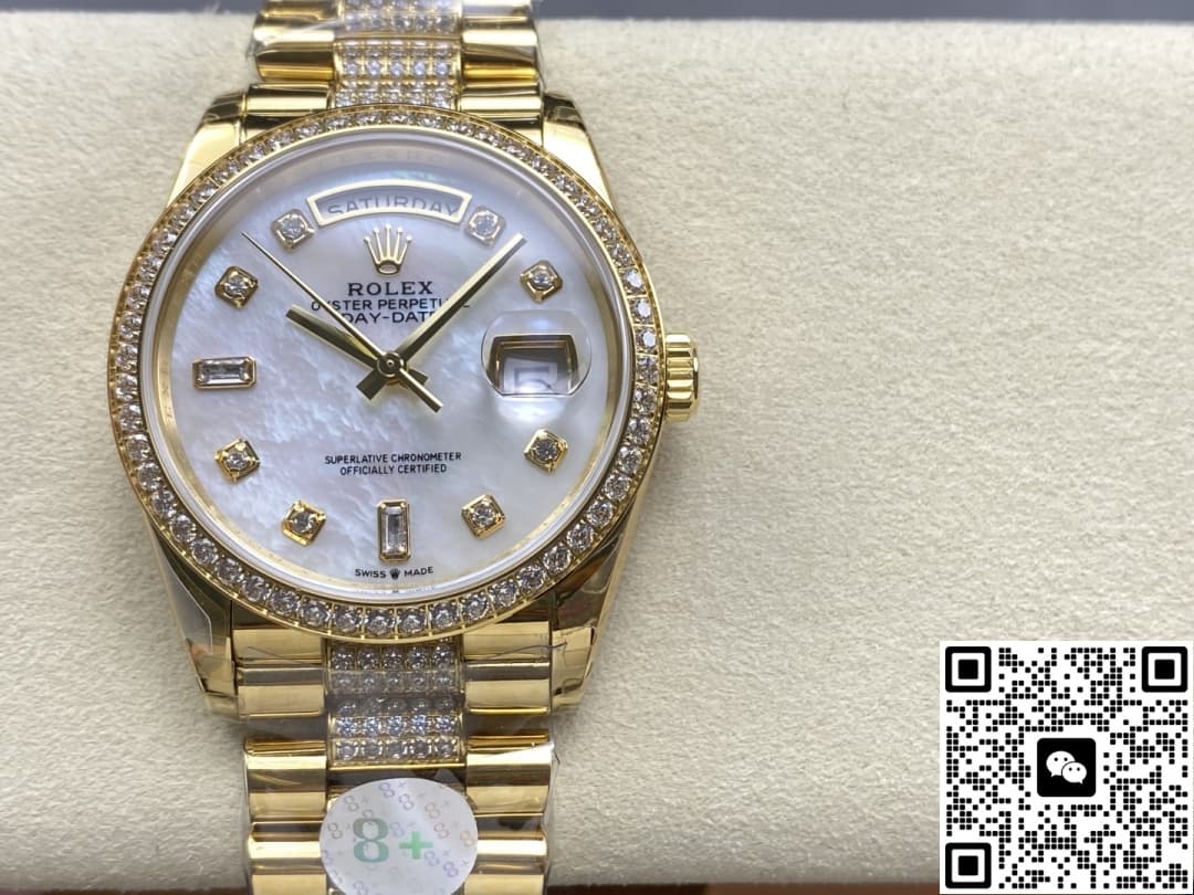 8 Factory Rolex Day Date M128348Rbr 0019 Gold Case — Replica - photo 2