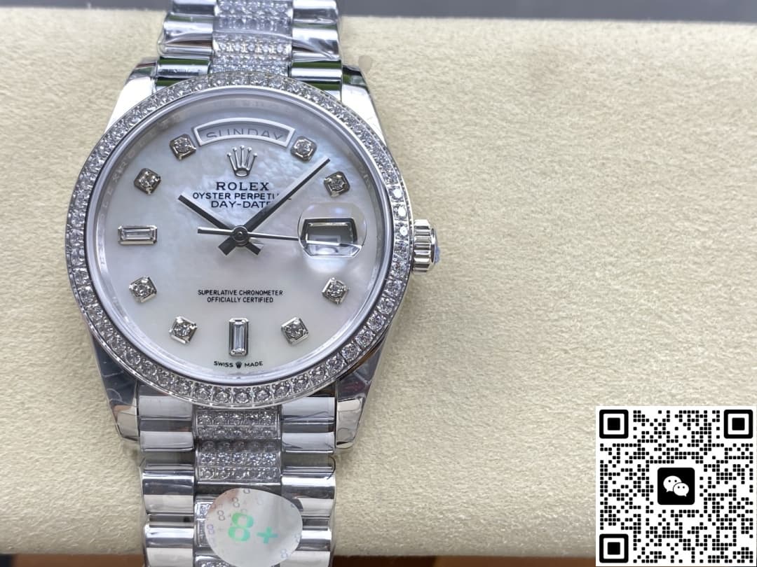 8 Factory Rolex Day Date M128349Rbr 0014 Solid Case Back — Replica - photo 2