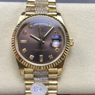 8+厂劳力士M128238-0024,复刻劳力士星期日历型M128238-0024金色表带女表价格_多少钱_报价-实名表业高仿手表商城