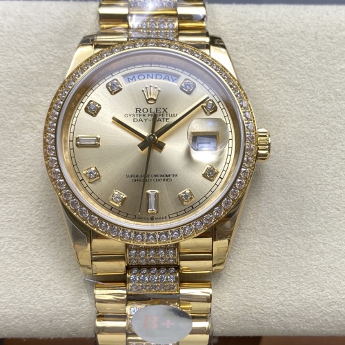 8 Factory Rolex Day Date M128348Rbr 0010 Gold Case — Replica - photo 1
