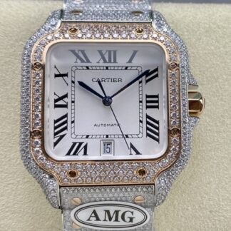 Amg Factory Cartier Santos W2Sa0021 Date Display — Replica