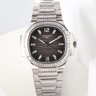Gr Factory Patek Philippe Sports Elegance 7014 1G 001 Diamond Strap — Replica