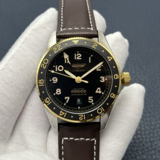 Lg Factory Longines Forerunner L3 812 5 53 2 Dual Time Zone — Replica